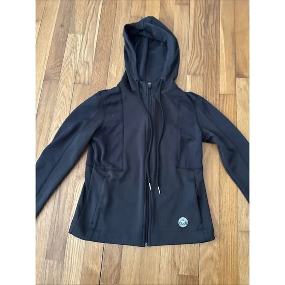 Wimbledon Sport Performance Women’s Hooded Jacket Black Size XS - Picture 2 of 6